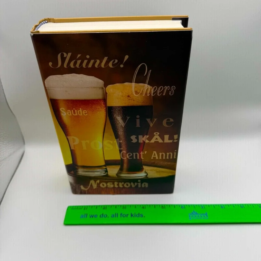 Secret Storage Book Extra Large Beer Themed Safe Hangover Cures  Retails $50 NLA